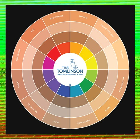 Eyeshadow Color Wheel, Color Wheel For Makeup Artist, Makeup Color Theory, Colour Theory Skin Tone, Color Wheel For Makeup, Color Wheel Makeup, Color Theory Skin Tone, Color Theory Makeup, Skin Tone Chart