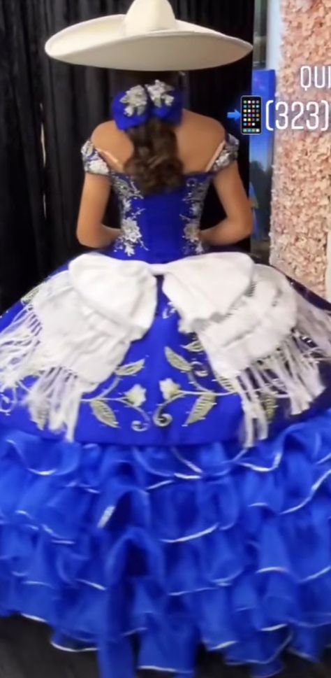 Royal Blue And White Quinceanera Dresses, Blue Charro Quinceanera Theme, Royal Blue Charro Quinceanera Dresses, Blue Charro Quinceanera Dresses, Charro Quinceanera Theme, Quinceanera Dresses Charro, Quinceañera Planning, Blue Quince Dress, Charro Dress