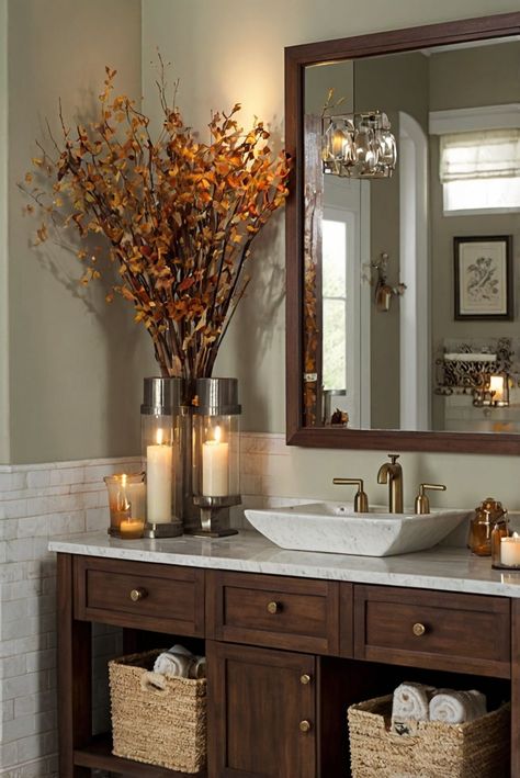 Fall Furniture , Autumn Cozy Fall ,Decor Easy Fall ,
Decor Neutral Fall ,Decor Fall ,Decor Inspiration ,Fall Decor Ideas Brown Cabinets Bathroom Decor, Brown Themed Bathroom, Bathroom Ideas Brown Cabinets, Brown And White Bathroom Ideas, Modern Bathroom Ideas Luxury, Brown And Gold Bathroom, Autumn Bathroom Decor, Autumn Bathroom, Upgrade Bathroom