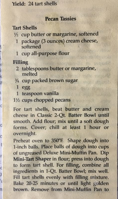 Pecan Tassies Pampered Chef Pecan Tassies Recipe, Pecan Pie Tassies Recipe, Pampered Chef Pecan Tassies, Mini Pecan Tassies, Pecan Pie Tassies, Pecan Tassies Recipe Pampered Chef, Tassies Recipe Christmas, Nut Tassies Recipe, Pecan Tassies Recipe Easy