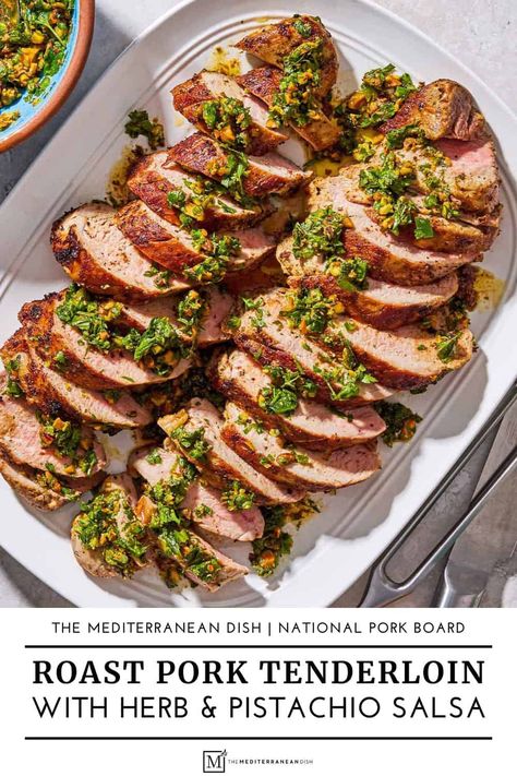 Pork Mediterranean Recipes, Mediterranean Pork Tenderloin, Greek Pork Tenderloin, Mediterranean Marinade, Marinade For Pork, Greek Pork, Tenderloin Marinade, Pork Tenderloin Marinade, Pork Main Dishes