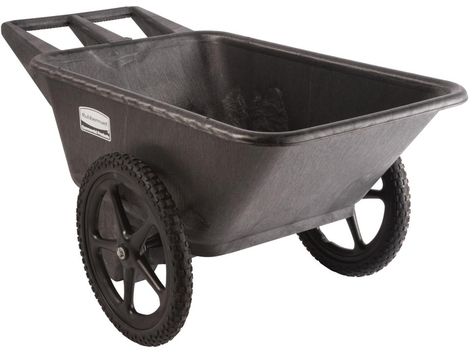 Best Garden Carts and Wheelbarrows | HGTV Yard Cart, Garden Wagon, Landscaping Equipment, Garden Cart, Dump Trailers, Steel Tub, Red Wagon, Utility Trailer, Seat Design