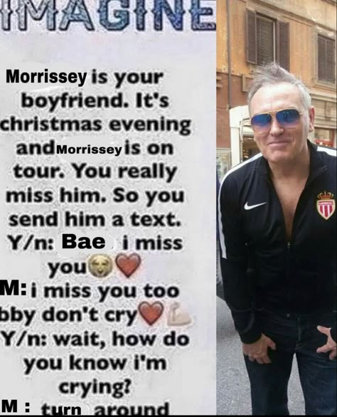 Morrissey Funny, Goth Memes, The Smiths Morrissey, Johnny Marr, Miss You Too, Music Recommendations, Gangsta Rap, Old Music, Band Memes