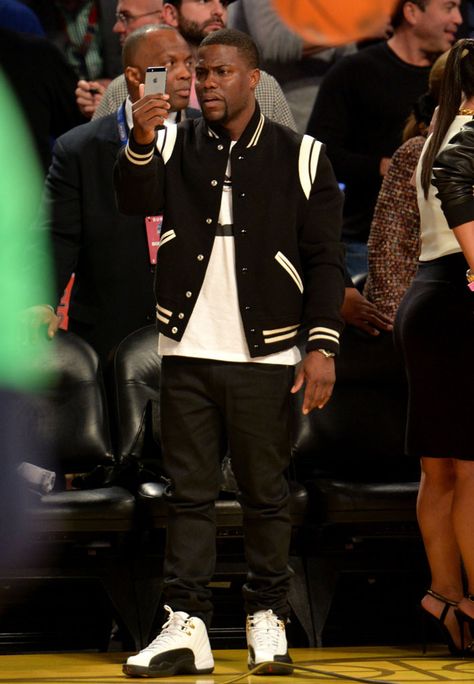 Kevin Hart wearing Air Jordan 12 Taxi Jordan 12 Black Taxi, Adidas Magmur Runner, Reebok Club C Vintage, Adidas Magmur, Blue Hoodie Outfit, Jordan 12 Taxi, Best Workout Shoes, Jordan 12 Black, Balenciaga Trainers