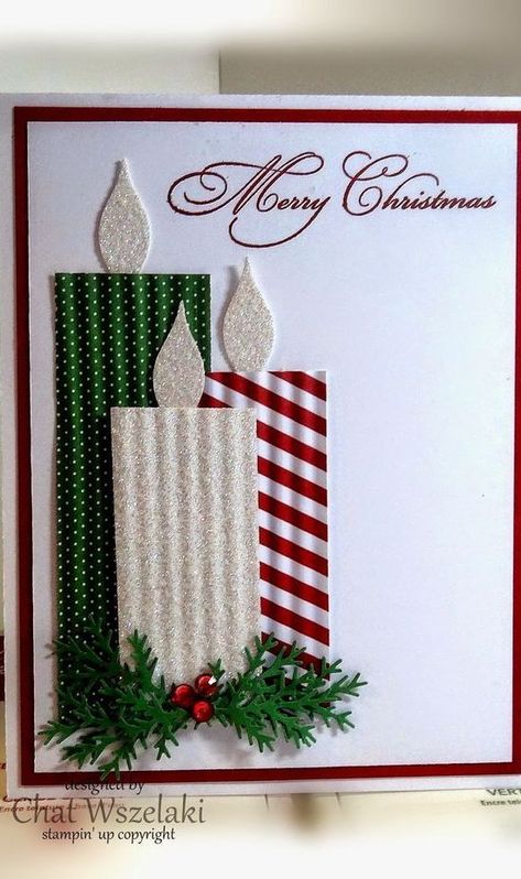 23 Creative Ways to Make Christmas Cards - Pretty Designs Paper Card Ideas, Diy Christmas Cards Easy, Make Christmas Cards, Elegant Christmas Cards, Handcrafted Christmas Cards, Christmas Greeting Cards Handmade, Traditional Christmas Cards, Christmas Cards Kids, Card Decoration