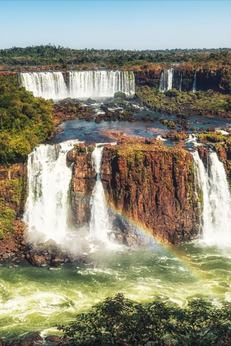 The best time to visit Iguazu Falls depends on your preferences. January and February are peak months, with high water volume and blue skies, but also the hottest, most humid conditions and crowded hotels due to local holidays. Easter week is another busy period. Some prefer the rainy season (May to July) for the strong water flow, but September and October are often ideal, offering moderate temperatures, fewer crowds, and more affordable hotel rates. Easter Week, Iguazu Falls, Largest Waterfall, High Water, Rainy Season, Water Flow, South America, Bucket List, Blue Sky