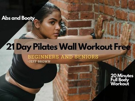 Pilates Wall Workout, Pilates Wall, Wall Pilates Workout, Beginners Cardio, Cardio Pilates, Pilates Workout Plan, Wall Pilates, Pilates Challenge, Wall Workout