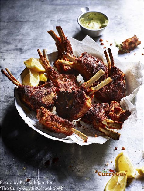 Spicy Lamb Recipes, Curried Lamb Chops, Spicy Lamb Chops, Curry Lamb Chops Recipe, Curry Lamb Chops, Lamb Chop Recipe, Bbq Favorites, Tandoori Lamb, Lamb Curry Recipes