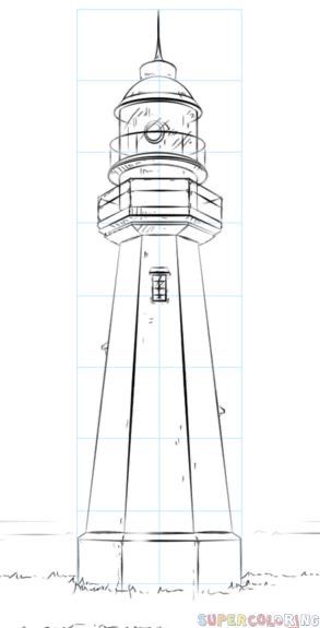 Draw A Lighthouse, Bill Drawing, Piercings Black, Painting Tattoos, Lighthouse Drawing, Piercings Ear, Lighthouse Painting, Lighthouse Art, Face Paintings