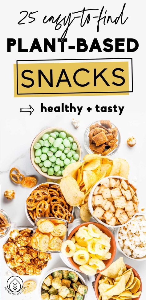 Plant Based Carbohydrates, Healthy Snacks Plant Based, Simple Vegetarian Snacks, Plant Based Tips, Vegan Snacks For Work, Vegan Snacks On The Go Store Bought, Vegan Snack Packs, Vegan Work Snacks, Wfpb Snack Recipes