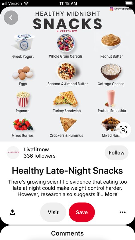 Midnight Snack Healthy Clean Eating, What To Eat In The Middle Of The Night, Late Night Study Snacks, Late Night Healthy Snacks, What To Eat At Night, Late Night Snacks Healthy, Healthy Dorm Snacks, Healthy Midnight Snacks, Greek Yogurt And Peanut Butter