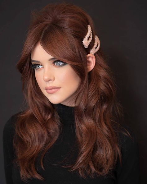 Pelo Color Borgoña, Ginger Hair Color, Hair Color Auburn, Brown Blonde Hair, Auburn Hair, Red Hair Color, Grunge Hair, Ginger Hair, Brown Hair Colors