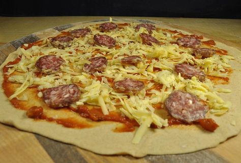 Cracker Crust Pizza Dough, Cracker Pizza Crust, Cracker Crust Pizza Dough Recipe, Cracker Pizza Crust Recipe, Cracker Crust Pizza, Cracker Pizza, Oven Ideas, Ooni Pizza, Pizza Oven Recipes