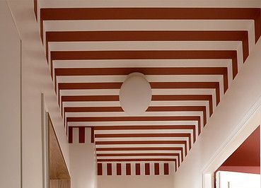 Stripe Ceiling, Striped Hallway, Striped Ceiling, The Ceiling, Interior Inspo, House Inspo, Ceiling Design, Interior Design Inspiration, Interior Details