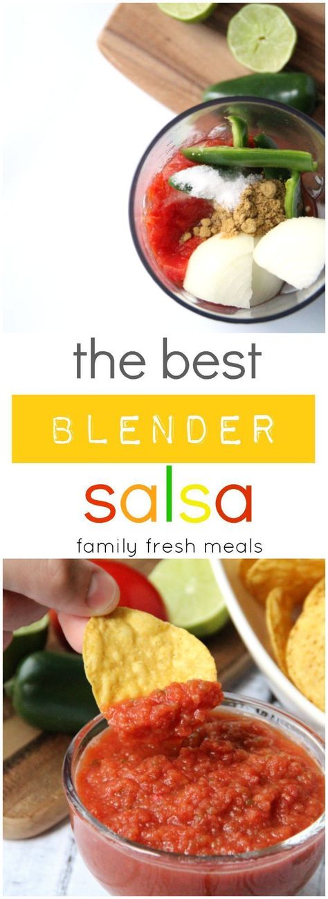 Blender Salsa Recipe, Blender Salsa, Best Blender, Bbq Pitmasters, Family Fresh Meals, Best Blenders, Blender Recipes, Salsa Recipe, Salsa Verde