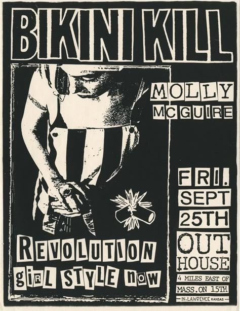 Punk Rock Posters, Punk Zine, Vintage Concert Posters, Punk Poster, Band Poster, Arte Punk, Riot Grrrl, I'm With The Band, Vintage Punk