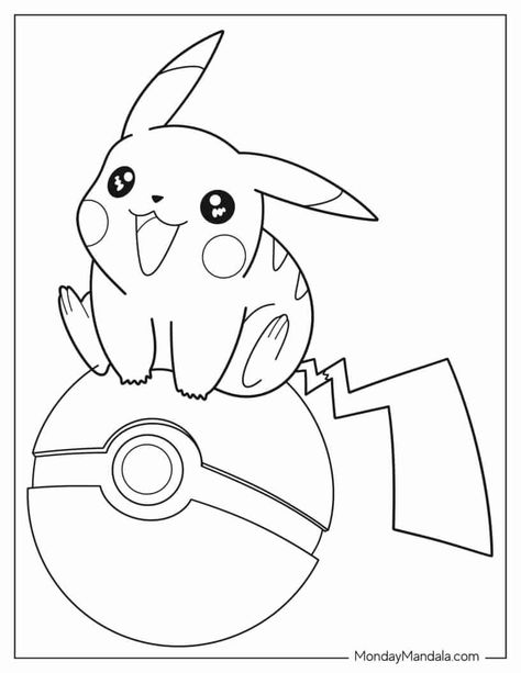 38 Pikachu Coloring Pages (Free PDF Printables) Original Pikachu, Pikachu Coloring, Pikachu Coloring Page, Pikachu Drawing, Pokemon Coloring Pages, Pokemon Coloring, Unicorn Coloring Pages, Printable Coloring Book, Easy Coloring Pages