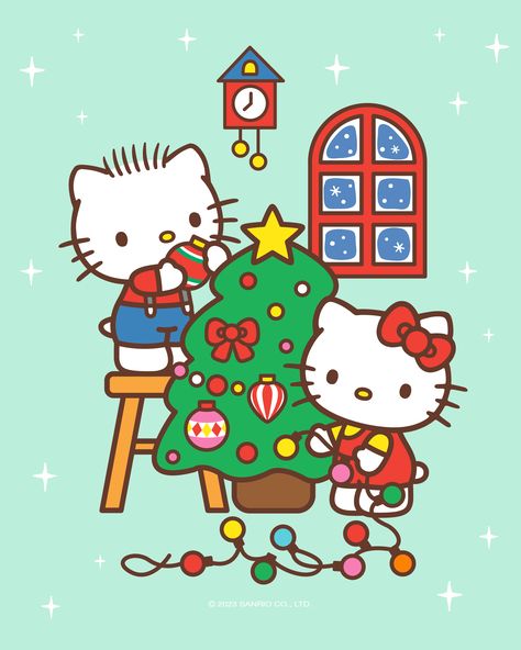 You and who? ❄️🤍 Share this with them! Hello Kitty Dear Daniel, Christmas Profile Pictures, Winter Planner Stickers, Dear Daniel, Hello Kitt, Walpaper Hello Kitty, Kitty Christmas, Kawaii Christmas, Kitty Drawing