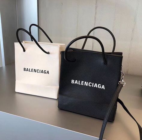 Balenciaga Calfskin North-South Mini Shopping Bag 2018 Balenciaga Shopping Bag, Balenciaga Aesthetic, Mini Shopping Bag, Balenciaga Tote, Aesthetic Bags, Chloe Handbags, Coach Horse And Carriage Tote, Bags Aesthetic, Balenciaga Bag