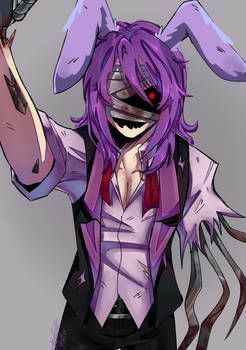 Fnaf Bonnie Fanart, Bonnie Fanart, Fnaf Bonnie, User Profile, Digital Artist, Deviantart, Human, Purple, Anime