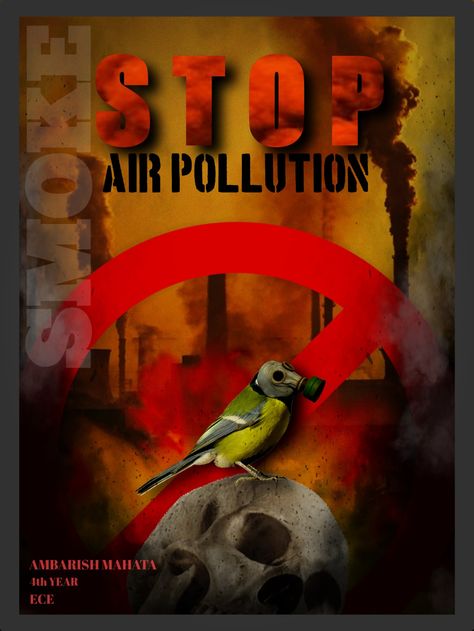 #airpollution
#graphicdesign
#posterdesign Air Pollution Painting, Diwali Pollution, Air Pollution Project, Pollution Project, Pollution Poster, Air Pollution Poster, Dr Ambedkar Hd Wallpaper New, Dr Ambedkar, Easy Landscape