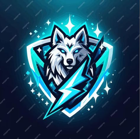 Premium Vector | An esports logo of ice bolt wolf Ice Wolf, Gaming Logo Design, Logo For Gaming, Wolf Mascot, Wolf Logo, Sport Logo Design, Esports Logo, Gaming Logo, Wild Wolf