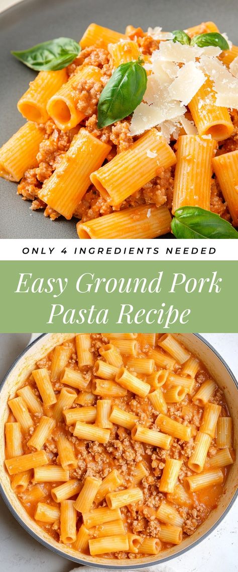 Image for Easy Ground Pork Pasta Recipe Ground Pork Recipes For Dinner Burgers, Ground Pork Potato Recipes, Recipe For Ground Pork, Ground Pork Sausage Recipes For Dinner, Pasta With Ground Pork, Ground Sweet Sausage Recipes, Chinese Ground Pork Recipes, What To Make With Ground Sausage, Easy Ground Pork Recipes For Dinner