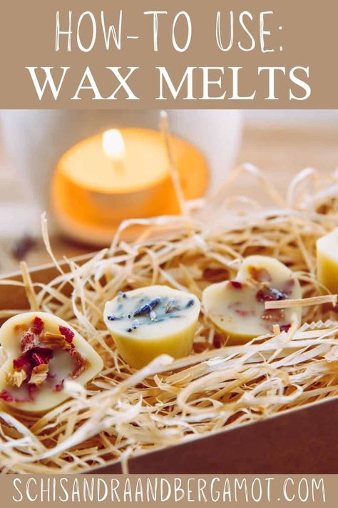 Ever wonder what wax melts are and how to use them? Look no further! Learn how to use wax melts, where to buy and more in this informative post. Smudge Sticks Diy, Make Wax Melts, Homemade Wax Melts, Diy Diffuser Blends, Diy Wax Melts, Homemade Perfume, Wax Cubes, Perfume Recipes, Types Of Wax