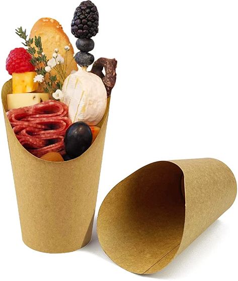 Amazon.com: CAMKYDE 50 Pcs French Fries Holder, 12oz Disposable Paper French Fry Cups Charcuterie Cups for all Occasions (12oz) : Home & Kitchen Bread Serving Basket, Perfect French Fries, Charcuterie Cups, Greasy Food, Dessert Party, Baking Cakes, Snack Cups, French Fry, Cupcake Boxes