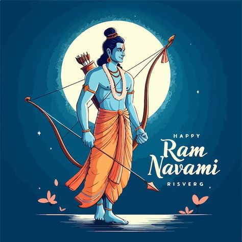 Lord Shri Ram, Happy Ram Navami, Ram Navami, Diwali Wishes, Shri Ram, Indian Festival, Logo Psd, Technology Icon, House Vector