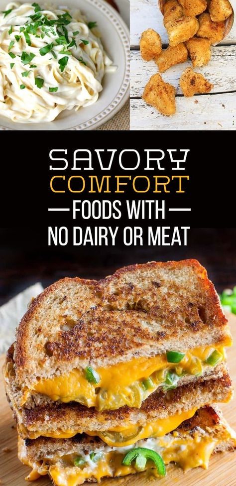 My #vegan carrot #bacon is featured in this article! 28 Comfort Food Recipes With No Meat Or Dairy Recipes With No Meat, Vegetarian Comfort Food, No Meat, Diner Recept, No Dairy, Comfort Food Recipes, Vegan Comfort Food, Diet Vegetarian, No Dairy Recipes