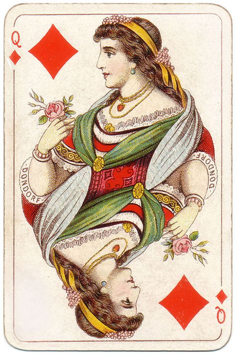 Playing Cards Design Art, Deck Of Cards Art, Queen Of Diamonds Card, Random Reference, Queen Of Diamonds, King Drawing, King Of Spades, Play Cards, Math Anchor Charts