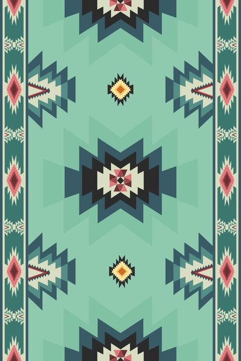 Ethnic abstract ikat art. Seamless pattern in tribal, folk embroidery, and Mexican style. Aztec geometric art ornament print.Design for carpet, wallpaper, clothing, wrapping, fabric, cover, Aztec Pattern Wallpaper, Cross Stitch Border, Carpet Wallpaper, Ikat Art, Texture Textile, Art Ornament, Pattern Cross Stitch, Indian Patterns, Cross Stitch Borders