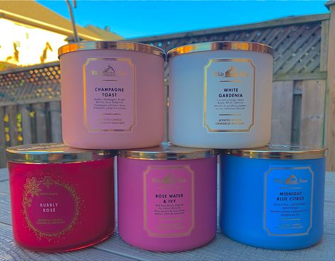 Bath and body works scented candles Bath And Body Works Candles Collection, Bath And Body Works Candles, Xmas List Ideas, Candles Collection, Holiday Scented Candles, My Notes App, Midnight Rose, Notes App, Bath Body Works Candles