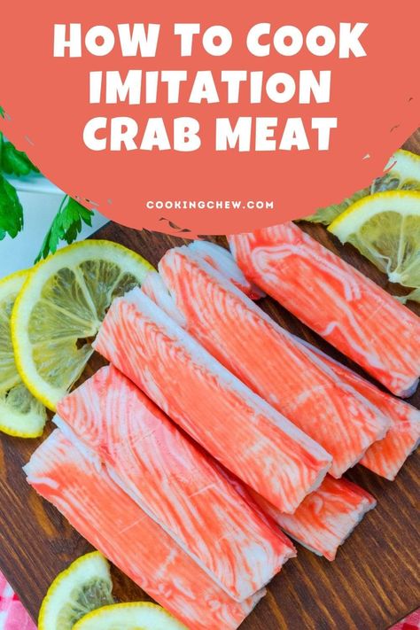 How to #cook imitation crab meat: The ultimate guide! Invitation Crab Meat Recipes, Recipes With Artificial Crab Meat, Recipes With Immitation Crab, Recipes With Fake Crab Meat, Snow Crab Meat Recipes, Fake Crab Meat Recipes, How To Cook Crab Meat, Artificial Crab Meat Recipes, Imitated Crab Meat Recipes