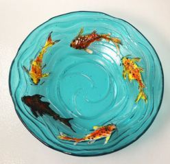 Texture Tiles @ SunshineGlass.com Kiln Glass Art, Kiln Carving, Glass Slumping, Waves Texture, Textured Bowls, Slumped Glass, Fused Glass Dishes, Fused Glass Plates, Glass Fusion Ideas