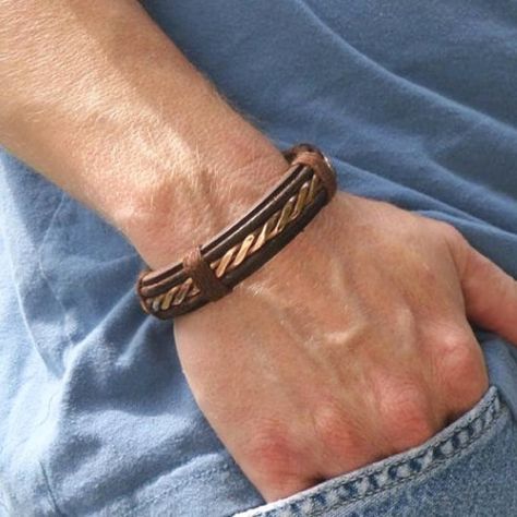 Mens Copper Bracelet, Mens Bracelets, 7th Anniversary Gifts, 7th Anniversary, Bracelet Mens, Bracelet Leather, Mens Leather Bracelet, Minimalist Bracelet, Copper Bracelet