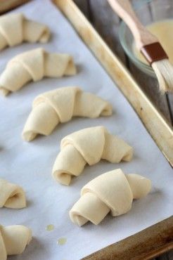 Quick and Easy Crescent Rolls | Red Star Yeast Croissant Dinner, Easy Croissants, Easy Crescent Rolls, Red Star Yeast, Completely Delicious, Breaking Bread, Fun Baking, Crescent Roll, Bread Roll