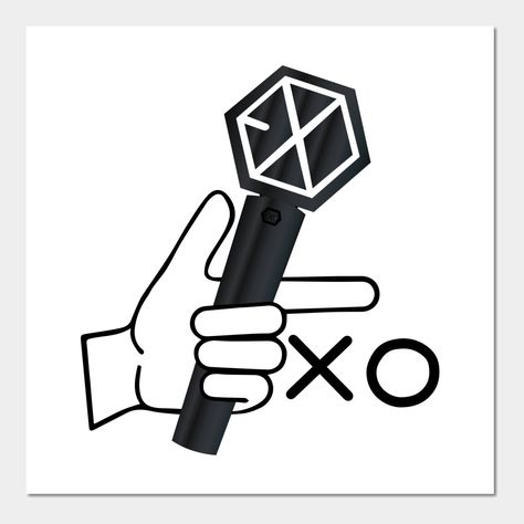 EXO is Love -- Choose from our vast selection of art prints and posters to match with your desired size to make the perfect print or poster. Pick your favorite: Movies, TV Shows, Art, and so much more! Available in mini, small, medium, large, and extra-large depending on the design. For men, women, and children. Perfect for decoration. Logo Exo L, Exo L Logo, Exo Logo Design, Exo Logos, Exo-l Aesthetic, Exo Cake, Exo Background Wallpapers, Exo Hot, Exo Logo