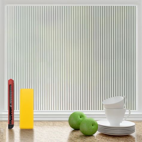 Reeded Glass Window, Dining Room Diy, Glass Balcony, Frosted Window Film, Reeded Glass, Diy Dining Room, Frosted Windows, Window Film Privacy, Window Films