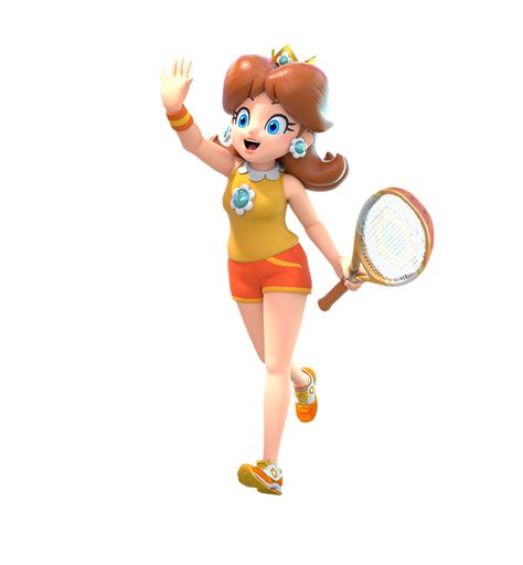 Princess Daisy Tennis, Daisy From Mario, Peach Artwork, Mario Makeup, Mario Princess Daisy, Daisy Mario, Mario Tennis, Super Mario Run, Mario Run