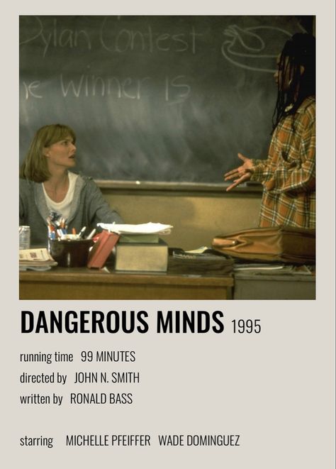 Dangerous Minds Poster, Dangerous Minds Movie, 00s Anime, Anime Girlboss, Whatsapp Theme, Movie Hacks, Movies To Watch Teenagers, Movie Recommendations, Anime Zodiac