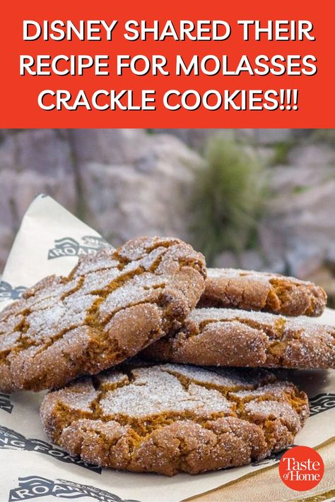 Taste of Home - Move over, gingerbread! THIS Christmas... Crackle Cookies, Molasses Cookies, Taste Of Home, Molasses, Christmas Cookie, Cookie Bars, Christmas Cookies, Sweet Tooth, Gingerbread