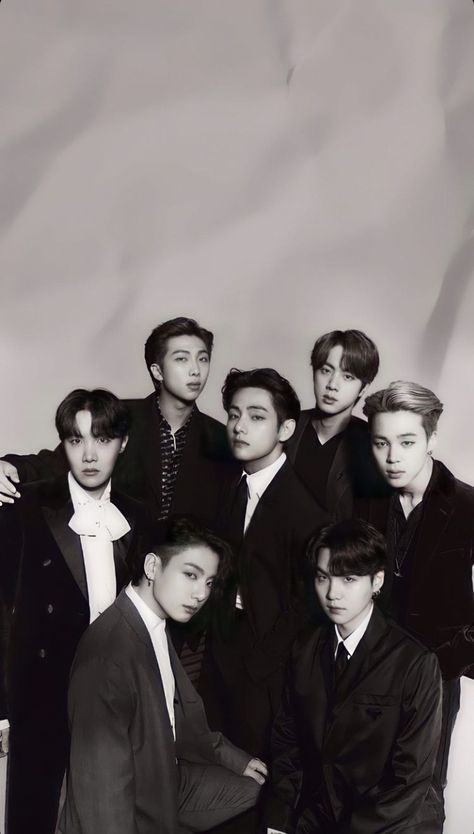 Bts As Mafia, Bts Mafia, Bts Black And White, Photo U, Bts Aesthetic Wallpaper For Phone, Bts Group Photos, Park Jimin Cute, Kim Taehyung Funny, Cute Celebrity Guys