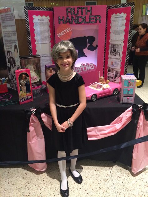 Ruth Handler Board - wax museum 2015 Wax Museum School Project Girl, Wax Museum School Project Ideas, Living Wax Museum Project Kids, Wax Museum Project For Kids, Kids Old Man Costume, Living Wax Museum, Giraffe Project, Wax Museum School Project, Wax Museum Ideas