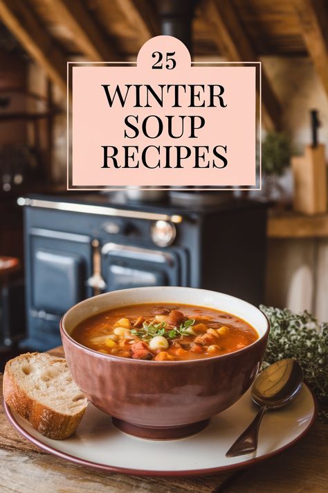 These winter soup recipes are packed with flavor and warmth. From classic chicken noodle to creamy butternut squash bisque, these winter soups and stews are perfect for cold weather.  These winter soup recipes are a great way to enjoy seasonal ingredients and get your daily dose of vegetables.  Try these healthy winter soup recipes and enjoy a warm and comforting meal on a cold day. Comforting Soups Cold Weather, Warm Soups For Cold Days, Cold Weather Soups And Stews, Winter Stews And Soups, Winter Solstice Soup, Taste Of Home Soup Recipes, Comfort Soups Cold Weather, Winter Foods Cold Weather, Winter Soups And Stews Cold Weather