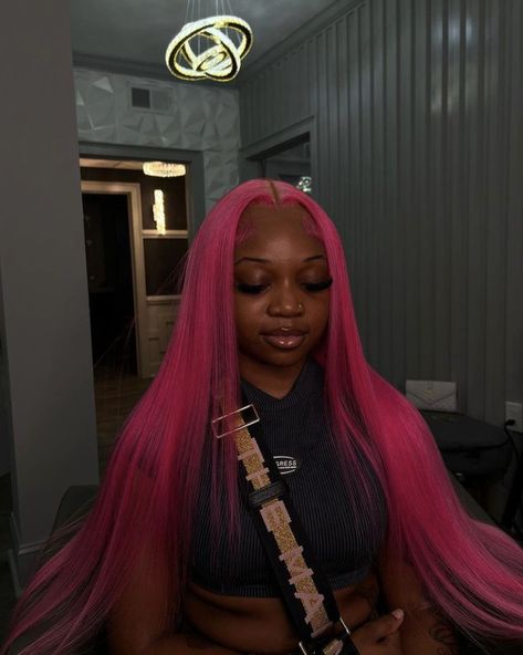 Lace wig install #atlantahairstylist Hair To Look Younger, Lace Wig Install, Haircuts For Women Over 50, Sew In Hairstyles, Wig Install, Pink Wig, Natural Curls Hairstyles, Pretty Hair Color, Bob Haircuts For Women