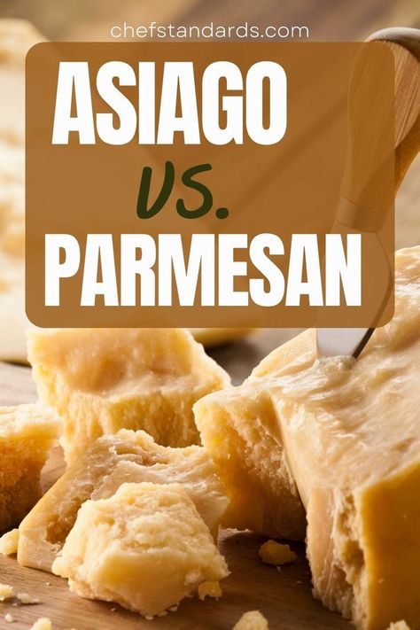 Asiago vs Parmesan cheese: 7 key ways to differentiate these two Italian cheese classics and choose the right one for your favorite recipe. Asiago Recipes, Asiago Cheese Recipes, Asiago Cheese, Easy Healthy Meal Prep, Cheese Tasting, Italian Cheese, Asiago, Pesto Recipe, Parmesan Cheese