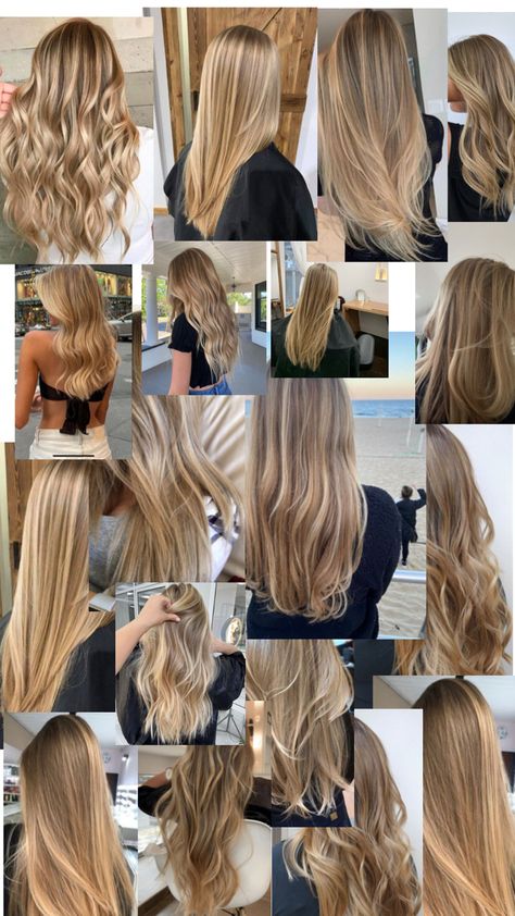 Blond Hair For Brunettes With Brown Eyes, Natural Blond With Highlights, Different Levels Of Blonde, Dark Blonde Highlighted Hair, Level 7 Hair With Highlights, Mousy Brown Hair With Blonde Highlights, Summer Dirty Blonde Hair, Light Money Piece, Hair Matching Skin Tone