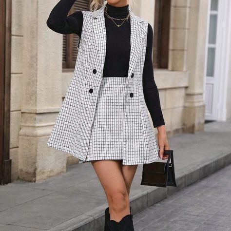 60s Office Fashion, Preppy Wedding Guest Outfit, Work Clothes Women Casual Office Wear, Winter Fancy Outfits, Edgy Preppy Outfits, Skirt Fashion Classy, Preppy Work Outfits Women, Boss Babe Outfits, Business Professional Dresses